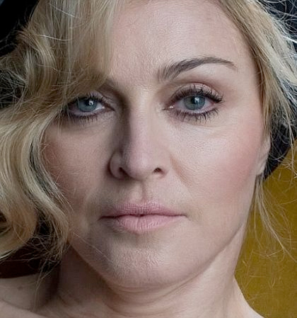 Unretouched Madonna in 2010.